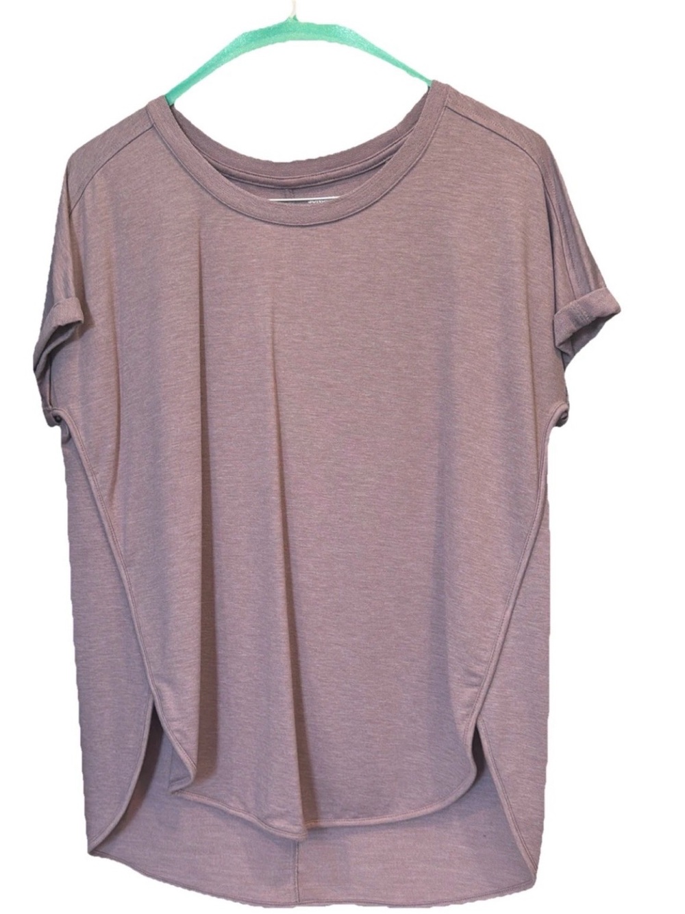 Sonoma Women’s Roll Sleeve Relaxed Fit Tee Shirt Purple Size XL